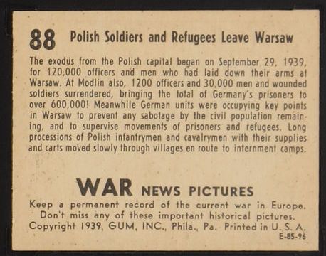 R165 1939 Gum Inc War News Pictures
